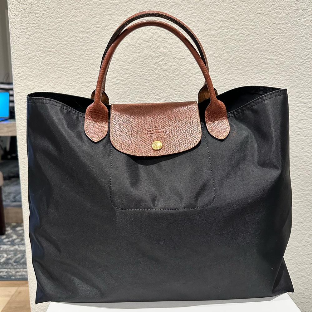Longchamp Le Pliage open top tote